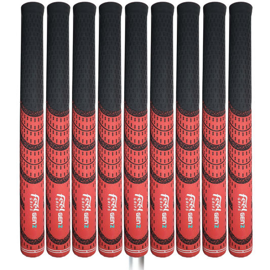Gen2 Series Red Set of 9 Golf Grips