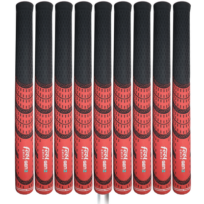 Gen2 Series Red Set of 9 Golf Grips